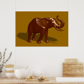 Poster Eléphant au chocolat (Cuisine)