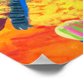 Poster Eléphant au cirque (Coin)