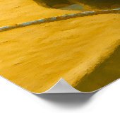 Poster Eléphant avec branche à l’extrémité de l’eau (Coin)