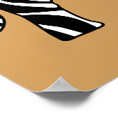 Poster Elephant avec Zebra Stripes + vos idées (Coin)