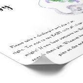 Poster Elephant & Balloon - Ne pas dire bébé (Coin)