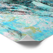 Poster Eléphant bleu (Coin)