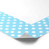 Poster Eléphant bleu et gris doux - Baby Boy (Coin)