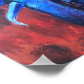 Poster éléphant bleu, image de Ganesha, avec happ (Coin)