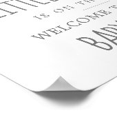 Poster Elephant Boy Little Peanut Baby shower Bienvenue (Coin)