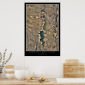 Poster Elephant Butte Lake Nouveau-Mexique De L'Espace (Cuisine)