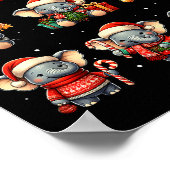 Poster Elephant Christmas Funny Elephant Lover Pajama Men (Coin)