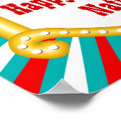 Poster Elephant Circus Enfants Garçons Anniversaire Banni (Coin)