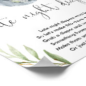 Poster Eléphant couche tard la nuit jeu baby shower (Coin)