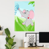 Poster Eléphant d'Afrique (Bureau à domicile)