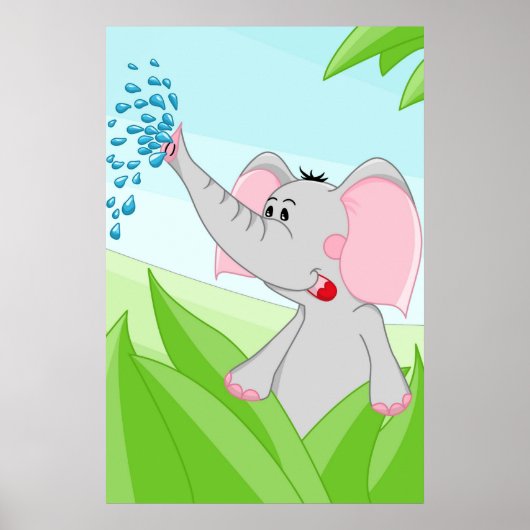 Poster Eléphant d'Afrique (Devant)
