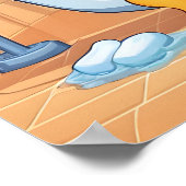 Poster Eléphant dans le bain (Coin)