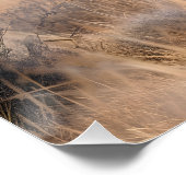 Poster Elephant Dans Zebra déguisé brillant (Coin)