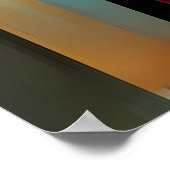 Poster Eléphant de Charme - Scholar Cubiste avec lunettes (Coin)