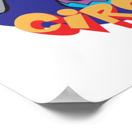 Poster éléphant de cirque (Coin)