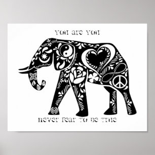 Poster Éléphant de paix