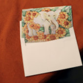 Poster Éléphant de tournesol