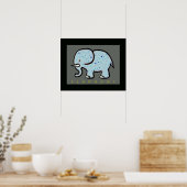 Poster éléphant décoré d'étoiles (Cuisine)