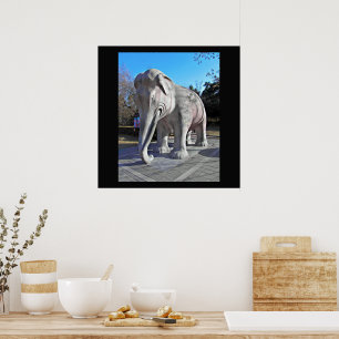 Poster Eléphant des tombes Ming