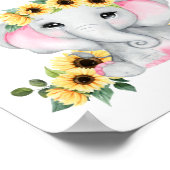 Poster Eléphant Devine Combien d'arachides bébé fille dou (Coin)