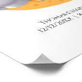 Poster Eléphant dormant dans la lune Statistiques de nais (Coin)