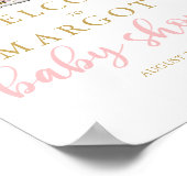 Poster Elephant Drive By Baby Shower Pink Roses Welcome (Coin)