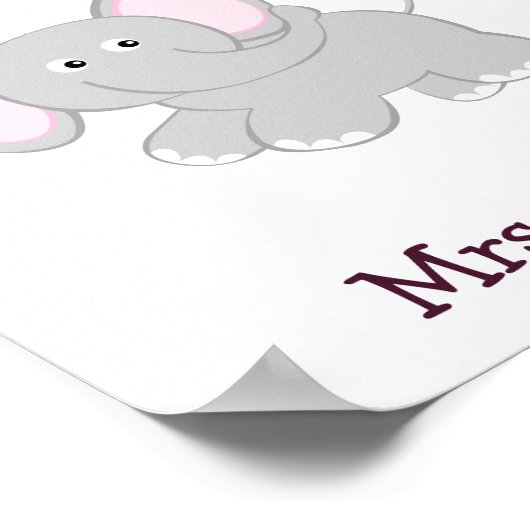 Poster Eléphant - Faits (Coin)