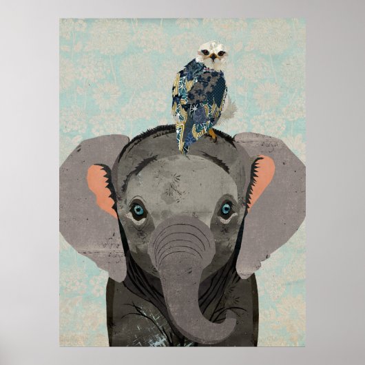 POSTER ELEPHANT & FALCON (Devant)