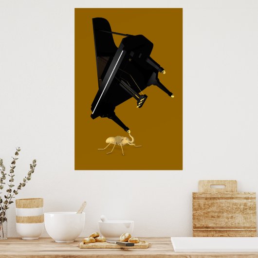 Poster Éléphant-fourmi puissant (Cuisine)