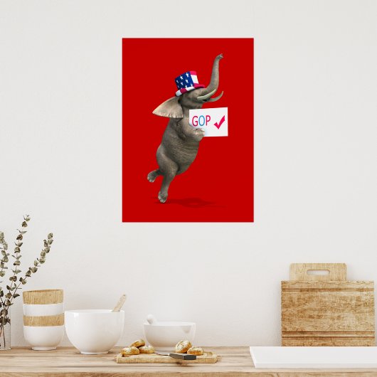 Poster Eléphant GOP (Cuisine)