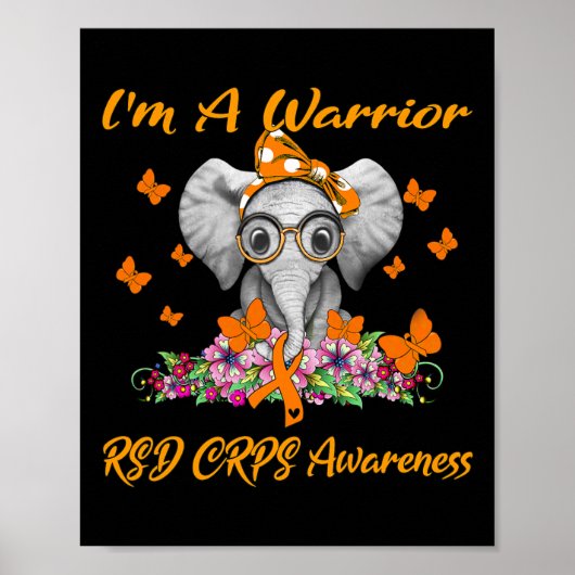 Poster Elephant I'm A Warrior RSD RCPS Sensibilisation (Devant)