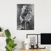 Poster Elephant in Bathrobe Print, Funny Bathroom Art (Bureau à domicile)
