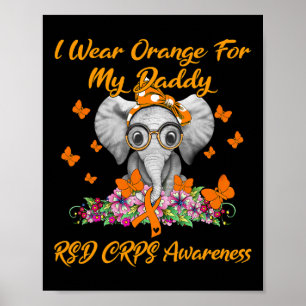 Poster Elephant Je Porte Orange Pour Mon Papa Crps Rsd Aw