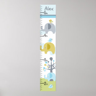 Poster Elephant Love Growth Chart Gardez à 8x44!