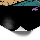 Poster Eléphant mignon bébé avec Beanie et lunettes roses (Coin)