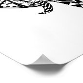 Poster Eléphant Motif ethnique 2 (Coin)