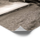 Poster Eléphant noir et blanc (Coin)