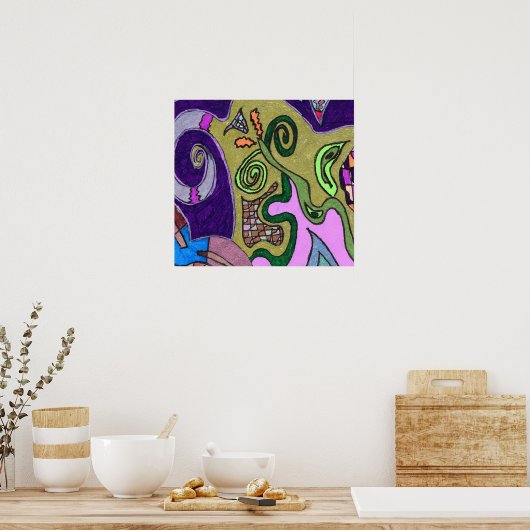 Poster Eléphant Or (Cuisine)