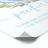 Poster Elephant Pacifier Chasse Baby shower garçon Jeu (Coin)