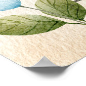 Poster Eléphant Personnalisé, Bébé Animaux, Boho, Arc-en- (Coin)