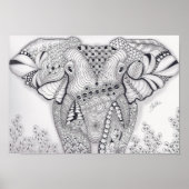 Poster Eléphant pleine taille (Devant)