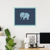 Poster éléphant pour murs (Bureau à domicile)