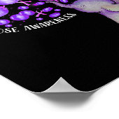 Poster Eléphant Poussant Des Lons Violets Surdose (Coin)