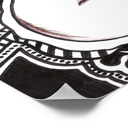 Poster Eléphant psychédélique (Coin)