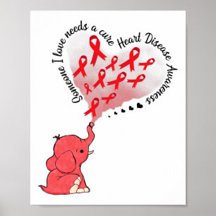 Poster Éléphant Quelqu'un que j'aime a besoin d'un remède