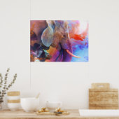 POSTER ÉLÉPHANT RAPPELANT LES EAUX SACRÉES (Cuisine)