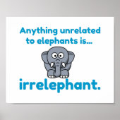 Poster éléphant sans libération (Devant)