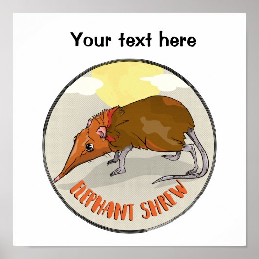 Poster Elephant Shrew (Devant)
