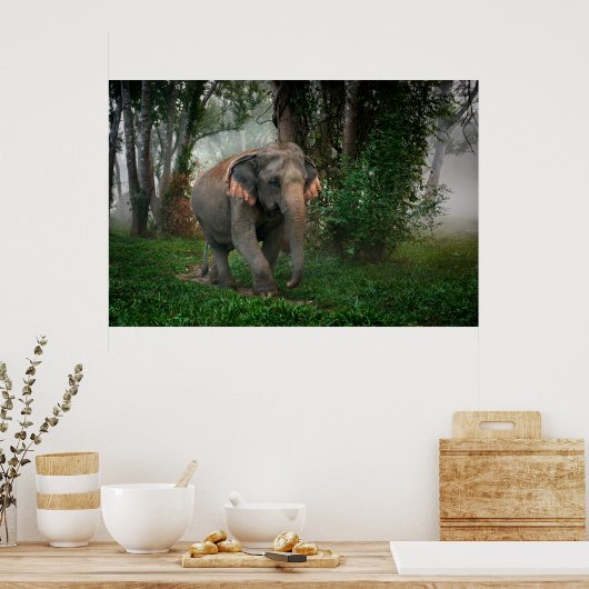 Poster Elephant thaïlandais (Cuisine)