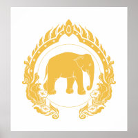 Elephant thaïlandais (or)